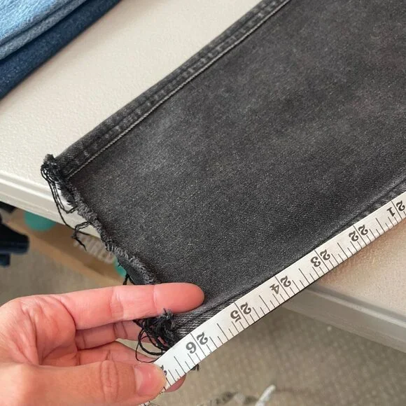 WE THE FREE CRVY High-Rise Vintage Straight Jeans size 28 Smokey Quartz - Picture 6 of 13